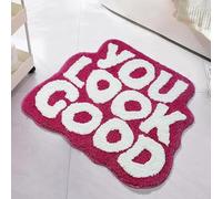 acsewater Tapis de Bain You Look Good Tapis de Sol au Design créatif Paillasson de Porte Absorbant et antidérapant