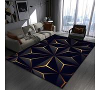 acsewater Tapis de Chaise Gaming 3D Illusion Neon Lines Illusion d'optique, Chambre de Gamer, Salle e-Sport, Protection de Sol pour Bureau, Tapis antidérapant