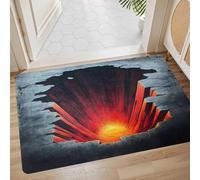 acsewater Tapis de Porte 3D Illusion Illusion d'optique Porte d'intérieur extérieur entrée arrière, Tapis sans Fond pour Le Sol du Salon