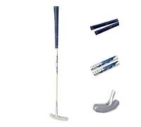 Acstar Two Way Junior Putter de golf Putter de golf en acier inoxydable pour gauchers et, silver head+white shaft+blue grip