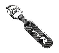 ACSUZ Voiture Porte-clés, pour Honda Typer Civic 4d 10th gen 8th gen Car Key Chain Personnalisé KeyRings Styling Grand Cadeaux with Logo Accessoires,White-A