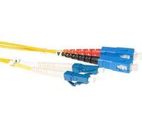 ACT 0.5 mètre LSZH monomode 9/125 OS2 fibre patch duplex avec connecteurs LC et SC