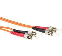 ACT 0.5 mètre LSZH Multimode 62.5/125 OM1 Câble fibre patch duplex avec connecteurs ST