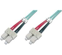 ACT 10 meter LSZH Multimode 50/125 OM4 fiber patch cable duplex with SC connectors