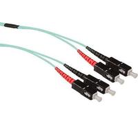 ACT 10 mètres de câble fibre optique multimode 50/125 OM3 duplex renforcé avec connecteurs SC
