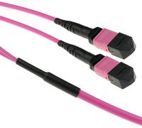 ACT 15 meter Multimode 50/125 OM4(OM3) polarity B fiber trunk cable with 2 MTP/MPO female connectors each side 15M 2X MTP(F) 50/125 OM4 PB TR (DC5254)
