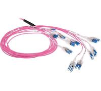 ACT 15 mètres de câble fibre optique multimode 50/125 OM4 prémium 24F LC polarité Twist (DC5503)