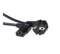 ACT 230V connection cable schuko male (angled) - C13 (angled) 2 m Noir