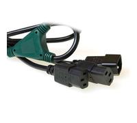 ACT 230V splitcable C14 - 2 x C13 1.8 m Noir 1,8 m