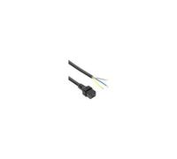 ACT 3.0m C19 female - Open end Schwarz 3 m C19-Koppler (AK5049)