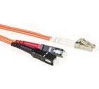 ACT 3 meter LSZH Multimode 50/125 OM2 fiber patch cable duplex with LC and SC connectors
