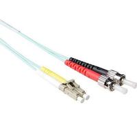 ACT 5 meter LSZH Multimode 50/125 OM3 fiber patch cable duplex with LC and ST connectors