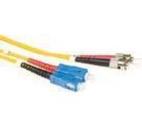 ACT 5 mètres LSZH monomode 9/125 OS2 fibre patch cable duplex avec connecteurs SC et ST