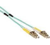 ACT 50 mètres de câble à fibre optique multimode 50/125 OM3 duplex renforcé avec connecteurs LC