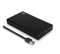 ACT Connectivity Boîtier de disque dur AC1405 3,5" SATA USB 3.0 UASP sans outil Noir