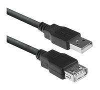 ACT - Rallonge de câble USB - USB (M) pour USB (F) - USB 2.0 - 3 m - noir