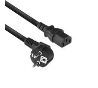ACT AC3305 câble électrique Noir 2 m Prise d'alimentation type F Coupleur C13