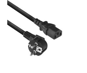 ACT AC3305 câble électrique Noir 2 m Prise d'alimentation type F Coupleur C13