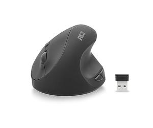 ACT AC5101 Souris Verticale USB 2,4 GHz pour droitier Uniquement, Souris Ergonomique sans Fil, Anti-RSI, 1600 DPI, 5 Boutons