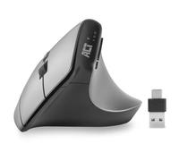 ACT Connectivity Souris verticale AC5155 – 2400 DPI, droitier, sans fil Bluetooth 5.0, USB-C/USB-A