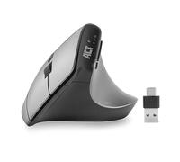 ACT Connectivity Souris verticale AC5155 – 2400 DPI, droitier, sans fil Bluetooth 5.0, USB-C/USB-A