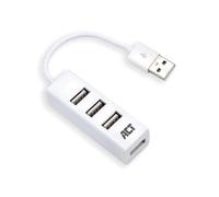 ACT AC6200 hub & concentrateur USB 2.0 480 Mbit/s Blanc
