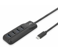 ACT AC6420 hub & concentrateur USB 3.2 Gen 1 (3.1 Gen 1) Type-C 5000 Mbit/s Noir