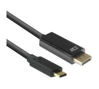 ACT AC7325 câble vidéo et adaptateur 2 m USB Type-C DisplayPort Noir