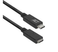 A.C.T. Câble d'extension USB AC7412 24 broches USB‑C M→F 2 m USB 3.2 Gen 1 PD 60W 3 A Noir