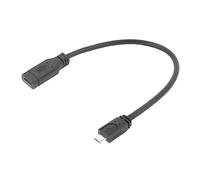 ACT AC7464 Adaptateur USB-C Femelle vers USB Micro-B 20 cm de Longueur 480 Mbps USB 2.0