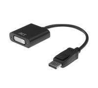 - Adaptateur vidéo - liaison double - DisplayPort (M) pour DVI-I (F) - DisplayPort 1.1 - 15 cm - moulé, prise en charge de 1920 x 1080 à 60 Hz,