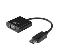 ACT AC7515 câble vidéo et adaptateur 0,15 m DisplayPort VGA (D-Sub) Noir