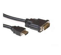 ACT AC7520 câble vidéo et adaptateur 2 m HDMI Type A (Standard) DVI-D Noir