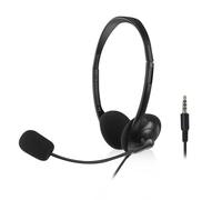 ACT AC9330 Casque PC avec Microphone, écouteurs Intra-Auriculaires, Prise Jack 3,5 mm, Longueur du câble 2 m