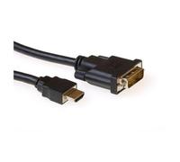 ACT - Câble adaptateur - HDMI mâle pour DVI-D mâle - 3 m - paire torsadée blindée (STP) - noir - vis moletées