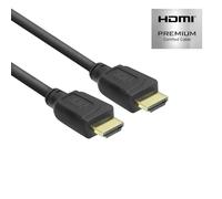 ACT AK3942 Câble HDMI 1 m 4K @ 60 Hz HDMI Premium 2.0 Haute Vitesse 18 Gbit/s, Prend en Charge Arc, HDR, HDCP 2.2, Compatible avec PS5/PS4, HDTV, PC