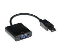 ACT AK3996 câble vidéo et adaptateur 0,15 m DisplayPort VGA Noir