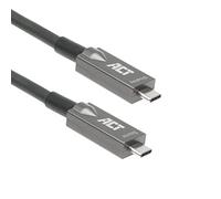 - Câble USB - 24 pin USB-C (M) pour 24 pin USB-C (M) - USB 3.2 Gen 2 - 20 V - 3 A - 5 m - Active Optical Cable (AOC), USB Power Delivery (60W), prise