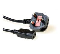 ACT AK5060 Câble d'alimentation 2.5m prise secteur type G coupleur C13 noir (AK5060)