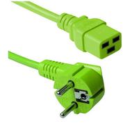 ACT AK5178 câble électrique Vert 3 m CEE7/7 Coupleur C19