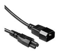 ACT AK5218 câble électrique Noir 0,5 m Coupleur C5 Coupleur C14