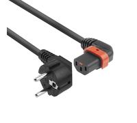 ACT AK5259 Câble d'alimentation IEC Lock C13 C13 vers fiche CEE 7/7 pour PDU, serveur, appareils réseau, 2 m