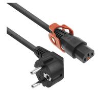 ACT AK5326 câble électrique Noir 2 m Prise d'alimentation type F Coupleur C13
