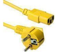 ACT AK5406 Câble d'alimentation Jaune 5 m CEE7/7 Coupleur C13 (AK5406)