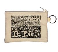 Act As If What You Do Make A Diffenace Because It Does Porte-clés Porte-monnaie Beige