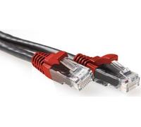 ACT Black 1 mètre U/UTP CAT6A patch cable cross with RJ45 connectors