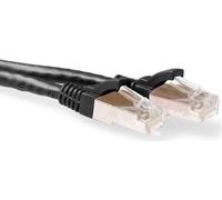 ACT Black 10 meter LSZH SFTP CAT6A patch cable snagless with RJ45 connectors CAT6A S/FTP LSZH SNG BK 10.00M (FB7910)