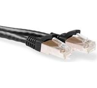 ACT Black 10 meter SFTP CAT6A patch cable snagless with RJ45 connectors