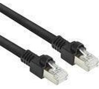 ACT Black 10 mètres S/FTPCat.7 Rohkabel PUR flex patch cable snagless with RJ45 connectors (CAT6A compliant) (FB8510)