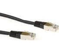 ACT Black 15 meter LSZH SFTP CAT6 patch cable with RJ45 connectors. Cat6 s/ftp lszh black 15.00m (FB9915)
